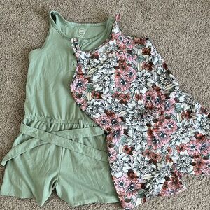 Girls Wonder Nation Kids Romper Set of 2 - size M (7/8)